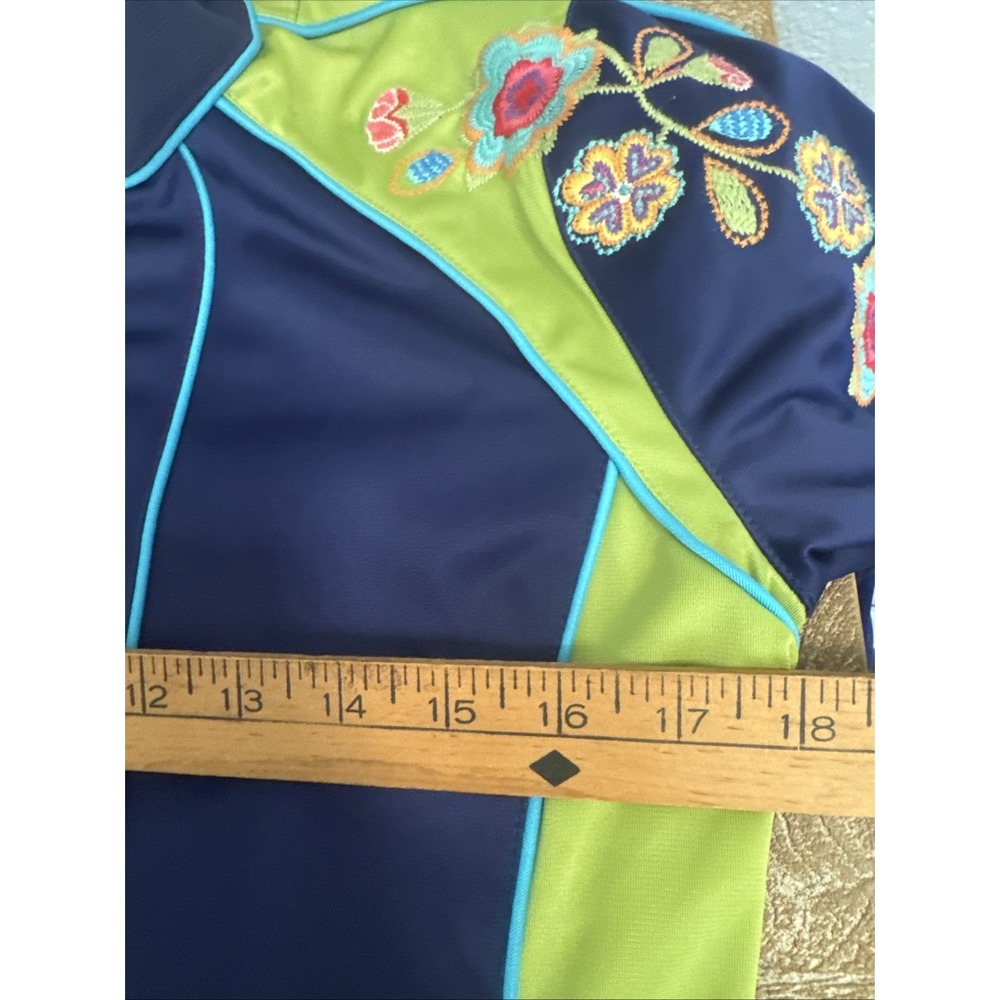 Johnny Was RARE Vintage SZ M Tracksuit Floral Embroidered  Activewear vintage - Picture 11 of 12